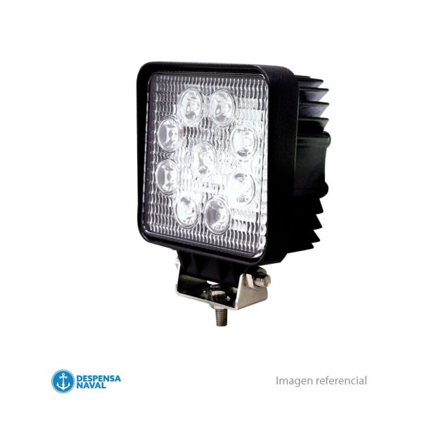 Farol Faena 9 Led 10-30V 27w Cuadrado