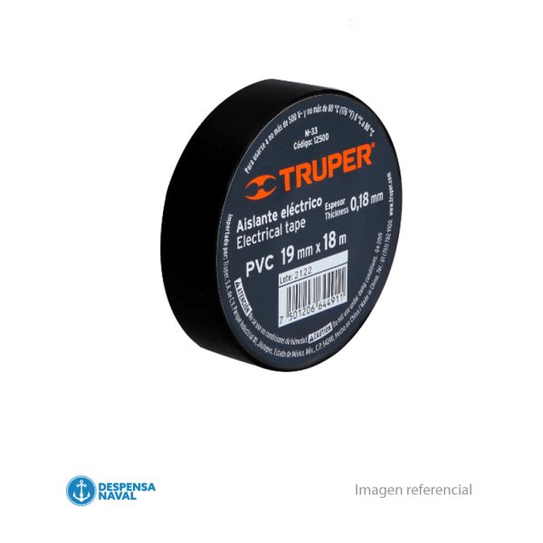 Cinta Aisladora Negra 18mmx9,15mt