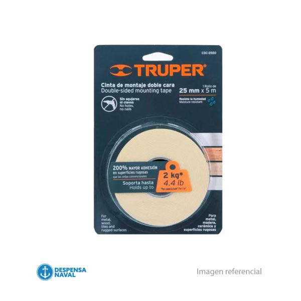 Cinta Doble Contacto 25mmx5mt
