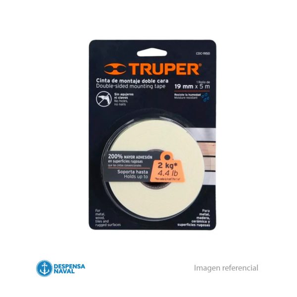 Cinta Doble Contacto 19mmx10mt