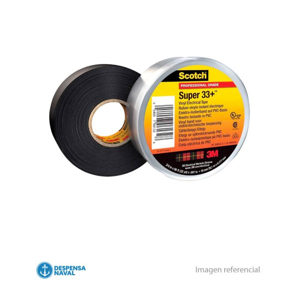 Cinta Electrica Super33+ Color Negro 3/4x20mt