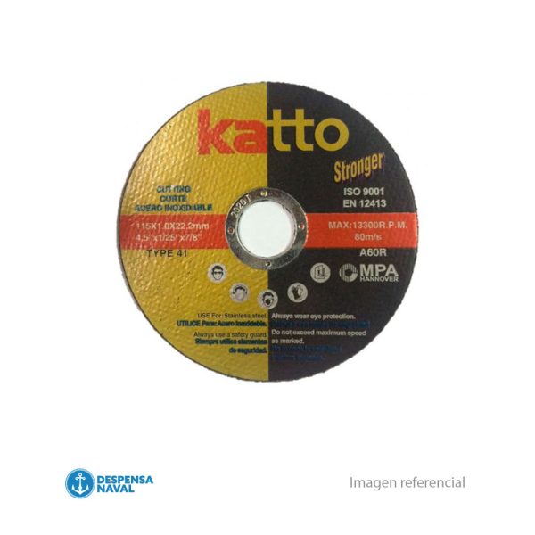 Disco de Corte Stro Inoxidable 115×1,0x22,2