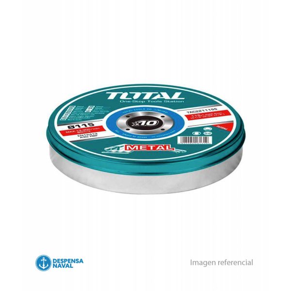 Juego 10 Discos de Corte Metal Abrasivo 4 1/2”