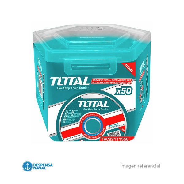 Juego 50 Discos de Corte Metal 4 1/2″