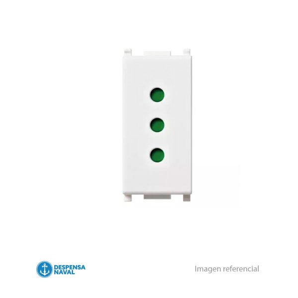 Enchufe Toma 2P+T 10A P11 Blanco