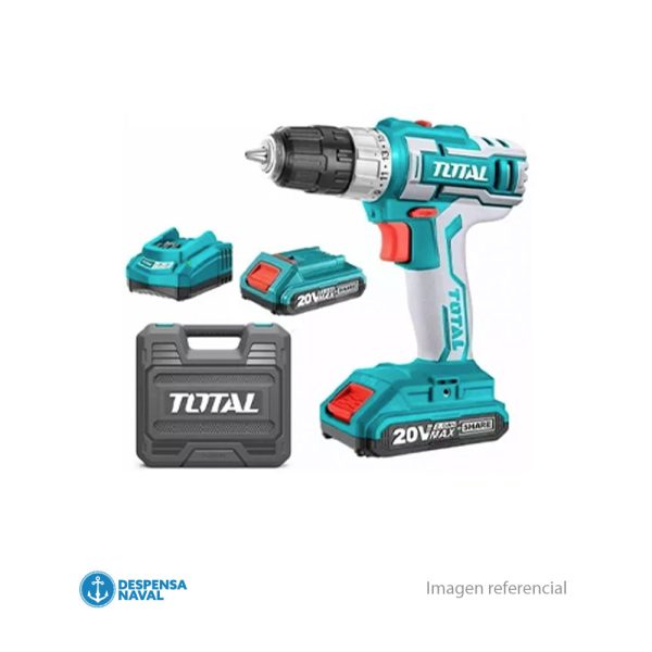 Taladro Inalámbrico 20V 10mm – 2 Baterías 2ah- Cargador Inteligente