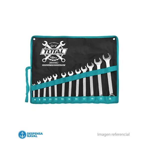 Juego de Llaves Punta Corona 12 Piezas 6-24mm – Industrial