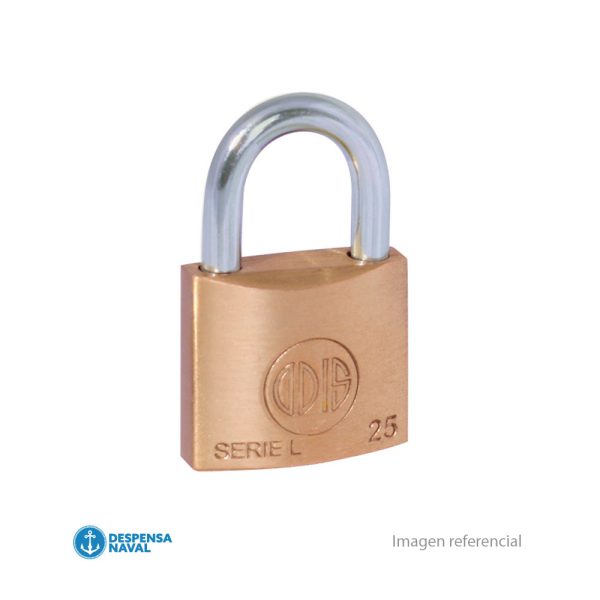 Candado Modelo L25 – 25mm Bronce