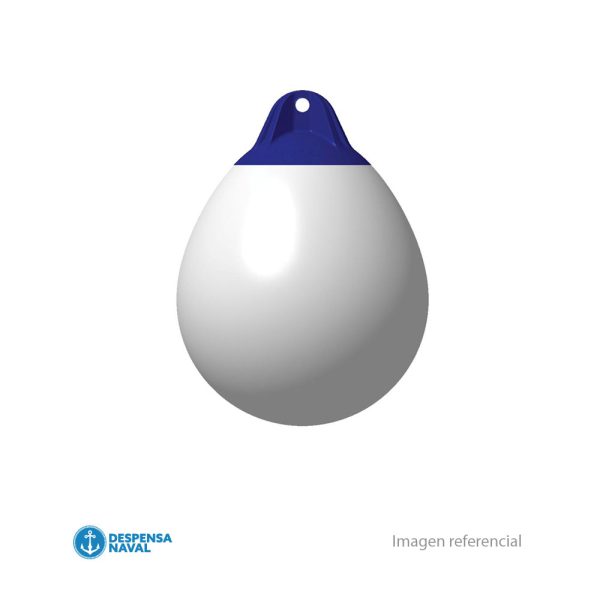 Boya Esferica Ro P/Defensas en PVC Blanco y Azul 22x30cm