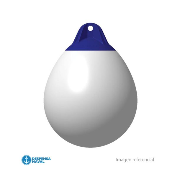 Boya Esferica Ro P/Defensas en PVC Blanco y Azul 44x58cm