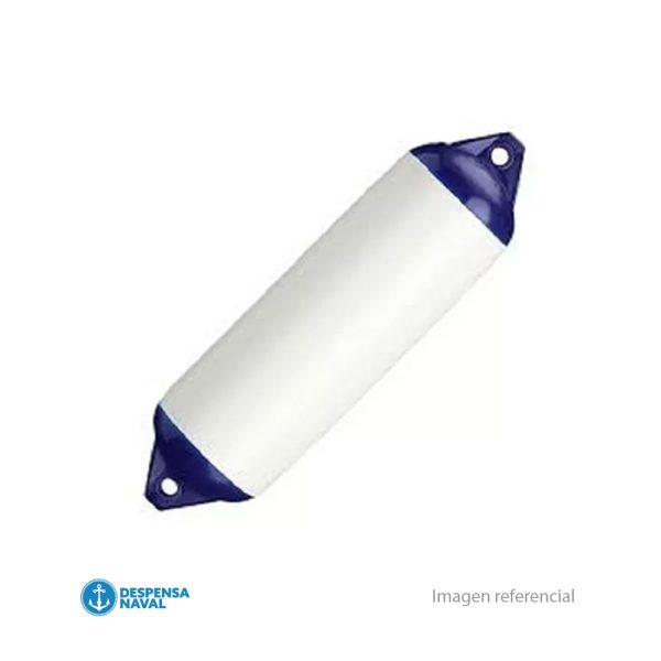 Defensas Inflables en PVC Blanco/Azul 18x109cm H-9