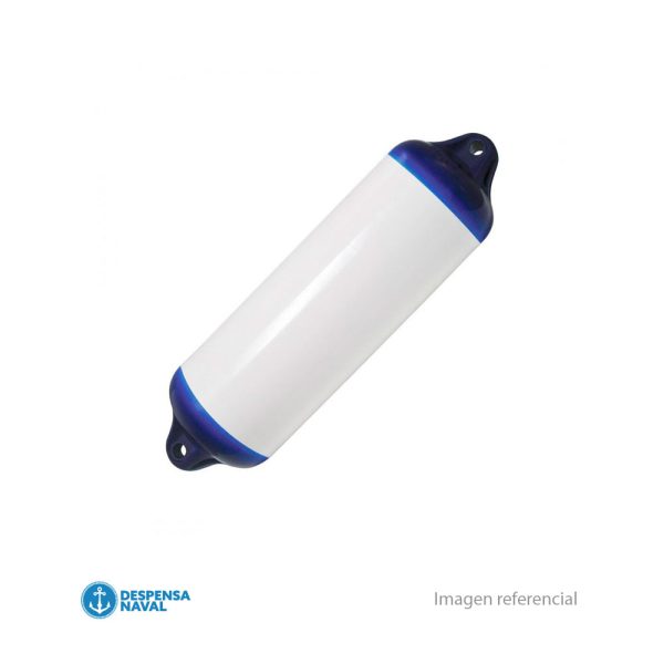 Defensas Inflables en PVC Blanco/Azul 22x76cm H-6