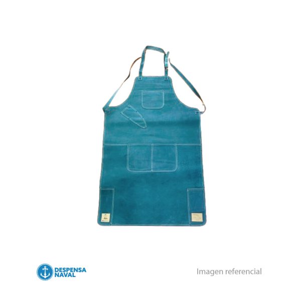 Pechera Soldadora Multiuso Cuero Verde