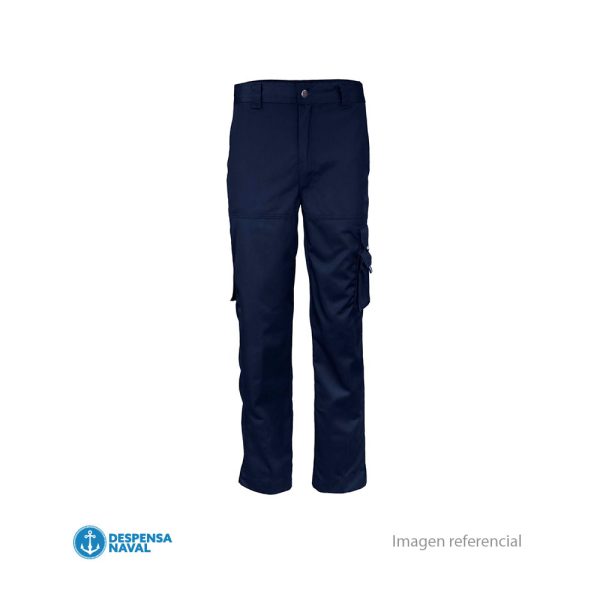 Pantalon Gabardina Cargo Azul UPF 50 T- L